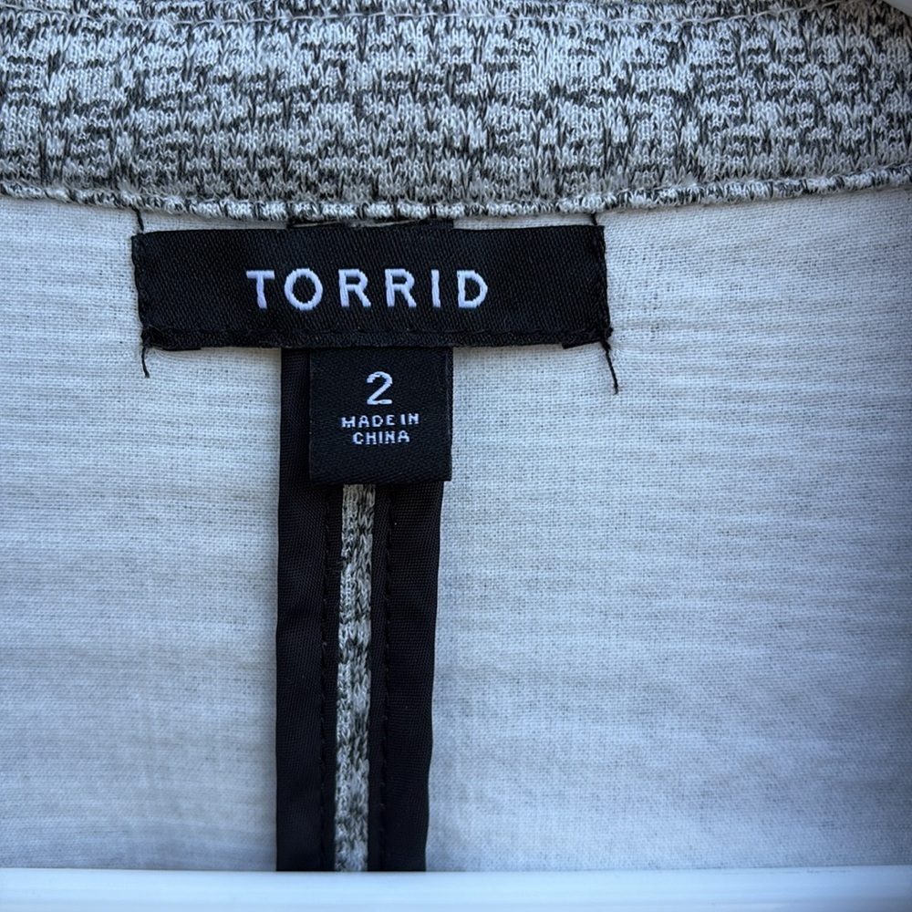 NWOT Torrid Studio Double Knit Boyfriend Blazer Size 2X - Picture 5 of 11